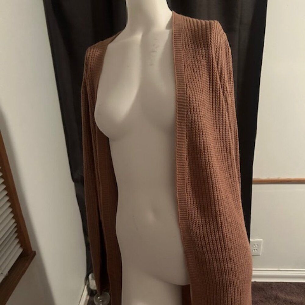 Forever 21 Plus Camel Knit open cardigan, size 2X